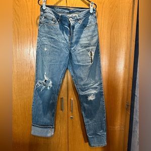 501 holed levis